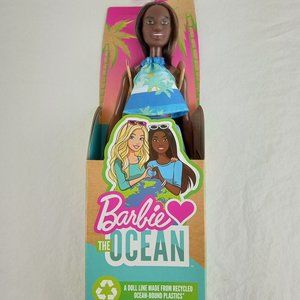 New BARBIE LOVES THE OCEAN Beach-Themed Doll 11.5" Recycled Ocean Plastics